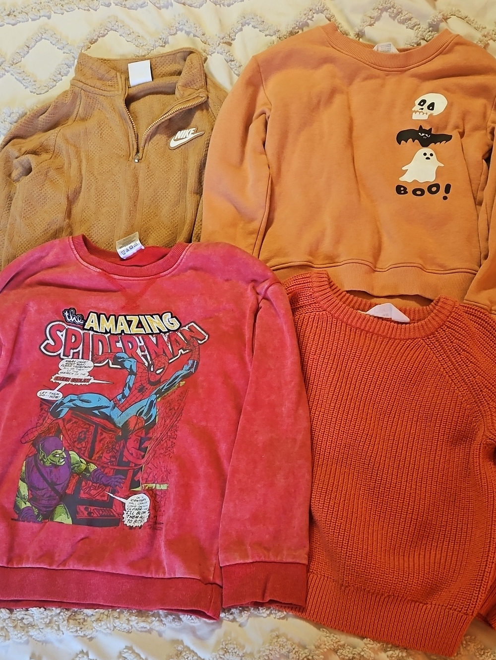 Boys Fall Sweater Bundle Spiderman Nike
